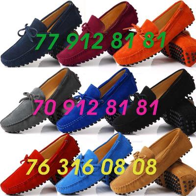 mocassins (cuir ou daim avec ou sans lacet)