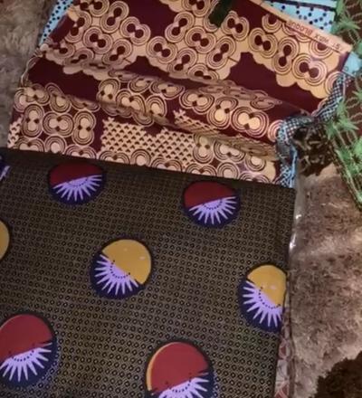Tissu wax coton 