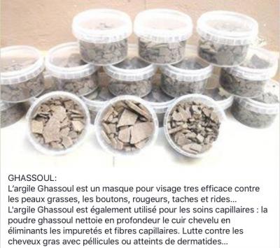 Argile Ghassoul ou Rhassoul