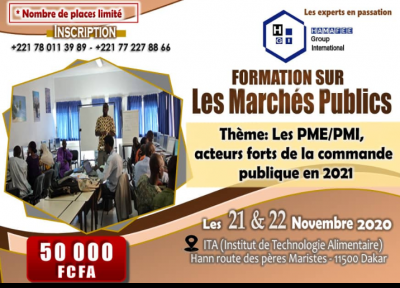 Formation sur les marchés publiques 