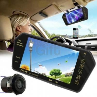 moniteur de rétroviseur, bluetooth mp5 avec camé