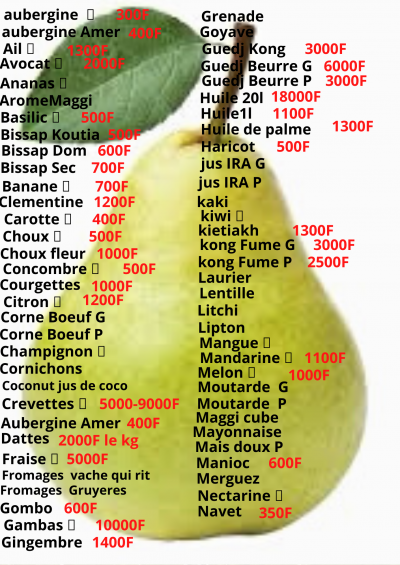 AMIRA MARCHE DE LEGUMES 