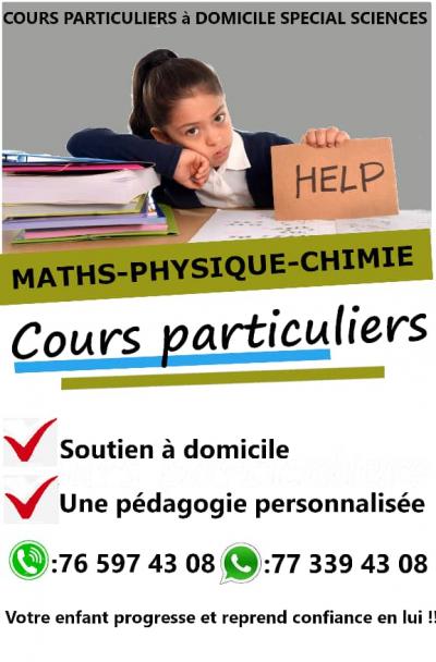 COURS A DOMICILE MATHÉMATIQUES PHYSIQUE-CHIMIE
