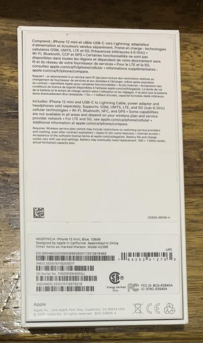 iPhone 12 mini 128 giga 