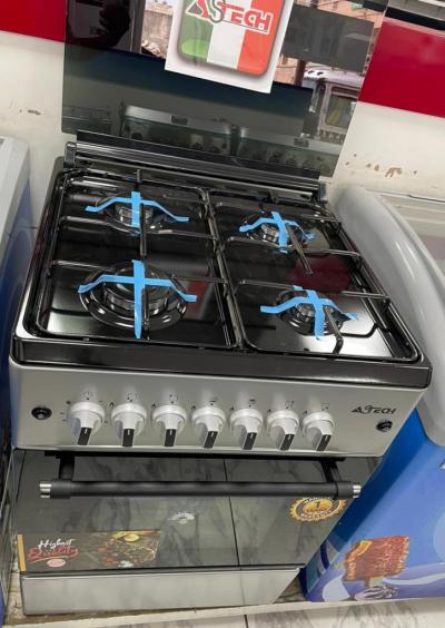 Cuisiniere 4 feux inox 60x60cm simple/full option 