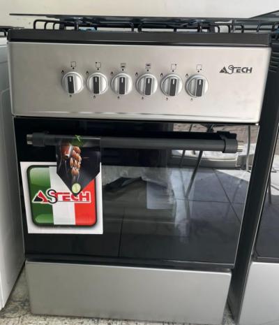 Cuisiniere 4 feux inox 60x60cm simple/full option 