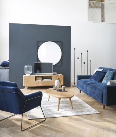 Salon velour 7 places neuf