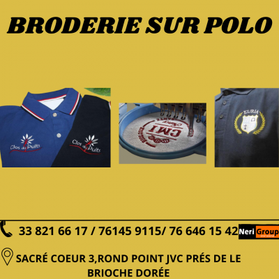  BRODERIE SUR POLOS À BON PRIX