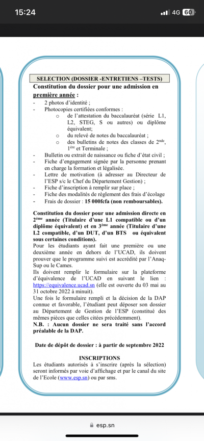 Je cherche une bourse 