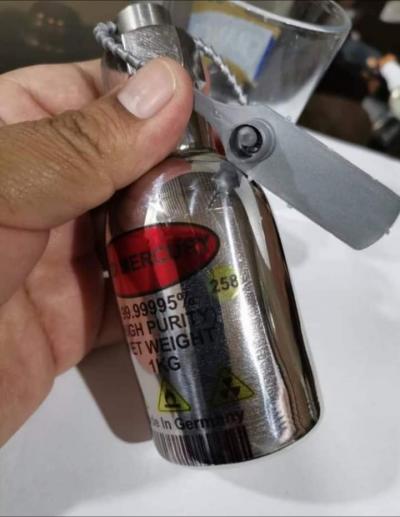 Mercure liquide rouge 20/20