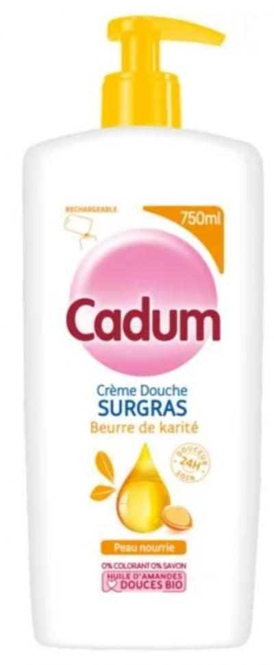 Gel douche et shampooing cadum 750ml 