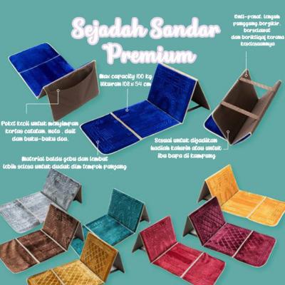Tapis de prière pliable avec support dorsal
