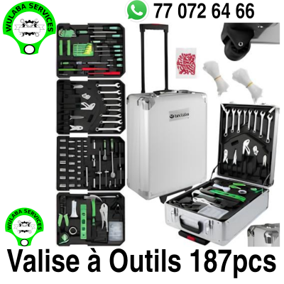 CAISSE VALISE A OUTILS 87 PIECES MULTIFONCTIONNELL